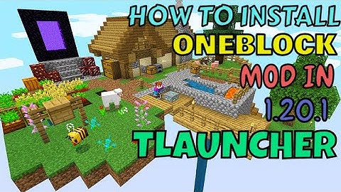 How to Download and Install Oneblock in Tlauncher Minecraft || OneBlock mod for Tlauncher 1.20.4