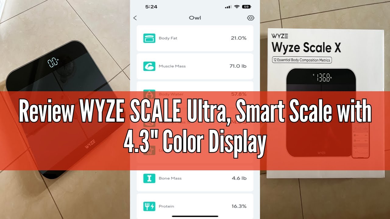 Review WYZE SCALE Ultra, Smart Scale with 4.3" Color Display, FSA HSA Eligible, Digital Bathroom Sca