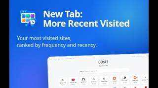 New Tab: More Recent Visited — Your Most-Used Sites, Instantly screenshot 2