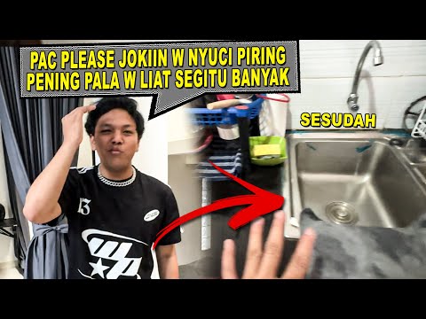 NGEJOKIIN KEVIN CUCI PIRING DUITNYA LUMAYAN...