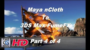 FumeFX Part 4 of 4 The Flaming Pirate Flag Tutorial (Maya nCloth to 3dsmax)