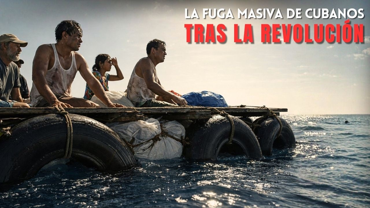 Así Fue la Fuga Masiva de Cubanos Tras la Revolución: Lo Que Nadie Te Contó (Reconstrucción con IA)