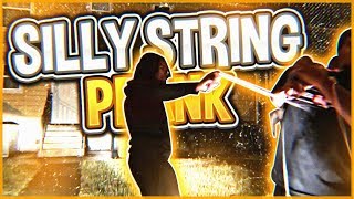 SILLY STRING PRANK ON MY FRIEND ON HIS BIRTHDAY *** VERY FUNNY