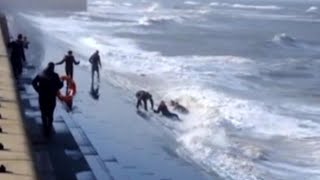 Good Samaritans Fight Dangerous Waves While Trying to Help Others Stuck in Water