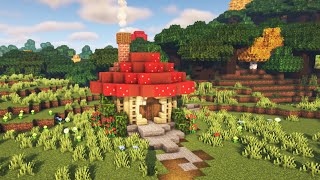 Minecraft Aesthetic Mushroom House Tutorial