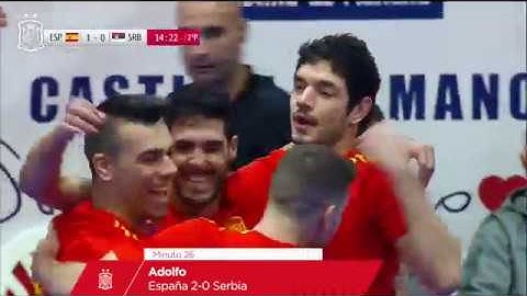 Resumen España 3-0 Serbia. Amistoso de fútbol sala