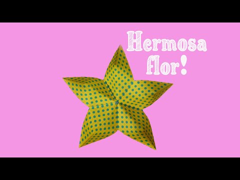 Vídeo: Com Plegar Una Flor D’origami