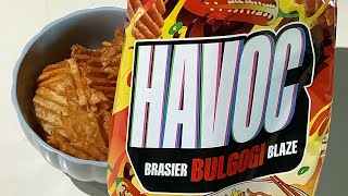 Let’s Open HAVOC Bulgogi Blaze Chips #asmr #mukbang