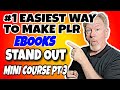 #1 Easiest Way To Make Your PLR eBook Stand Out From the Crowd #MINI-COURSE Pt 3