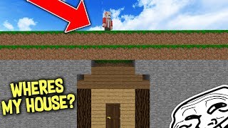 MOVING GIRL XRAY HACKERS HOUSE UNDERGROUND ON MINECRAFT...