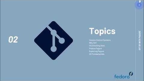 Fedora Classroom: Git 101 with Pagure