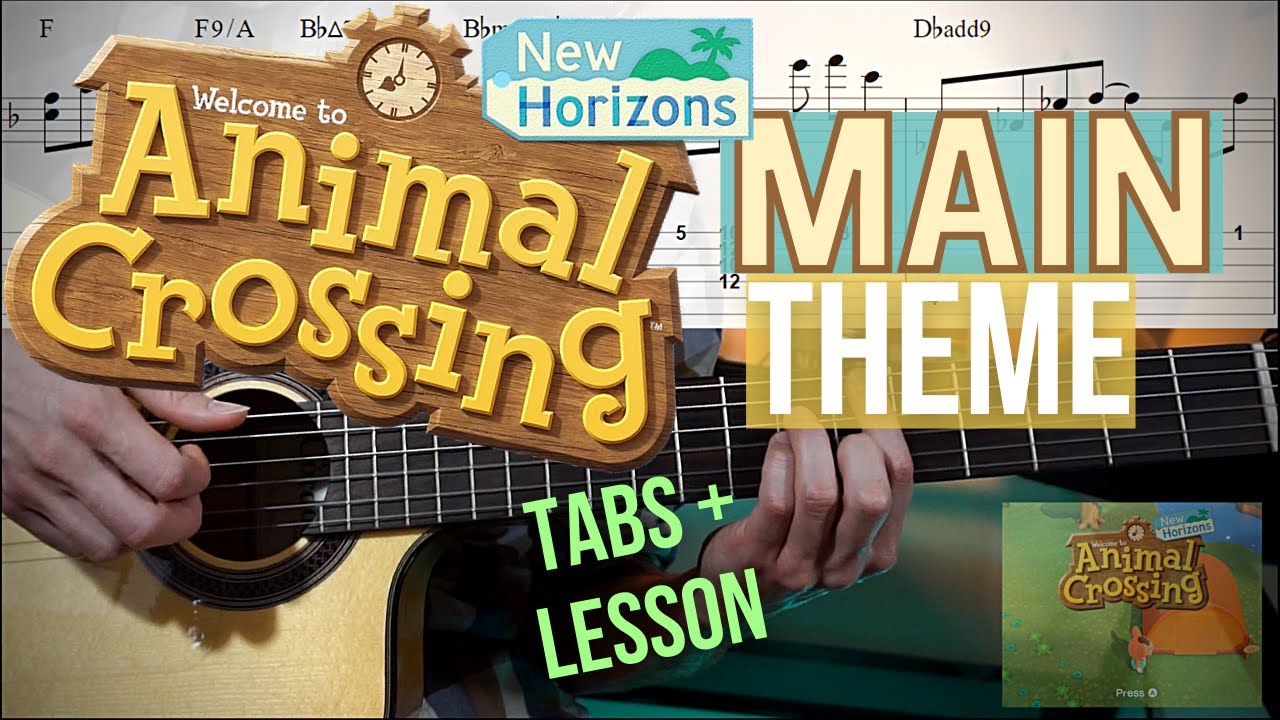 An Animal Crossing GUITAR Lesson - TABs + Breakdown