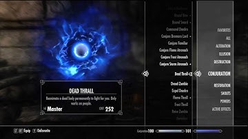 Skyrim - Dead Thrall - Master Conjuration Magic Spell