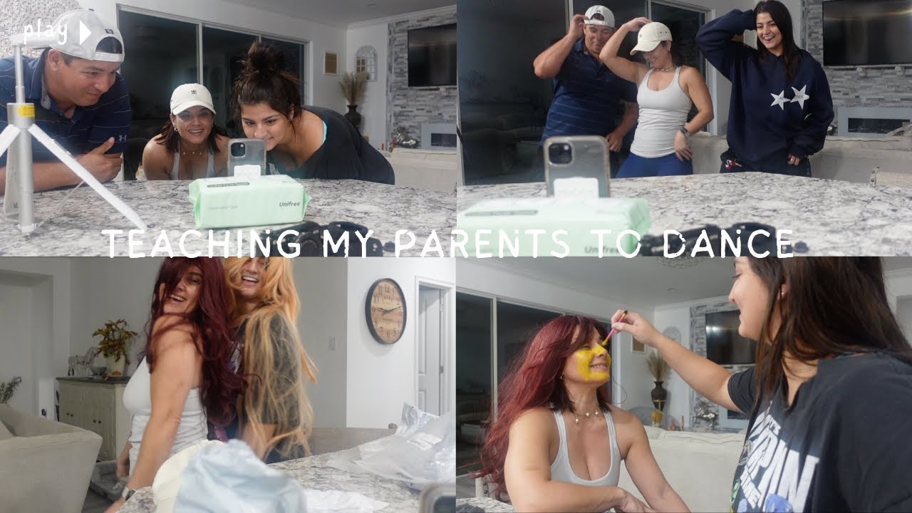 Teaching My Parents How To Dance ./Pranking my Mom .vlog#1050 - YouTube