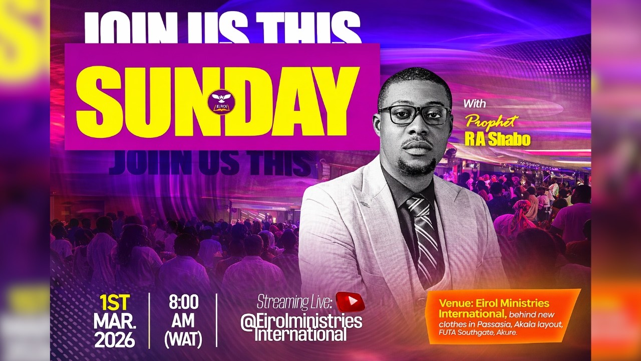 SUNDAY PROPHETIC SERVICE || With Prophet R.A. Sinbo || MARCH-01-2026