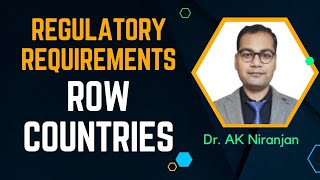 Regulatory Requirements in ROW Countries | Regulatory Affairs | ROW Countries @PharmaWins