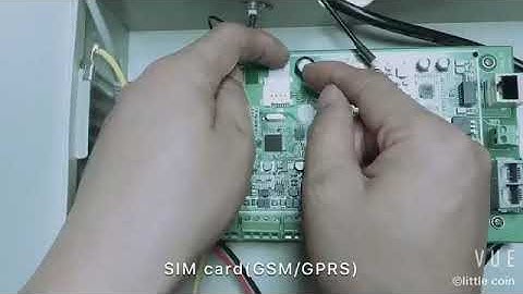 FC7688 Network+GSM+Landline Security System, SIM card input, LAN connection and battery connection