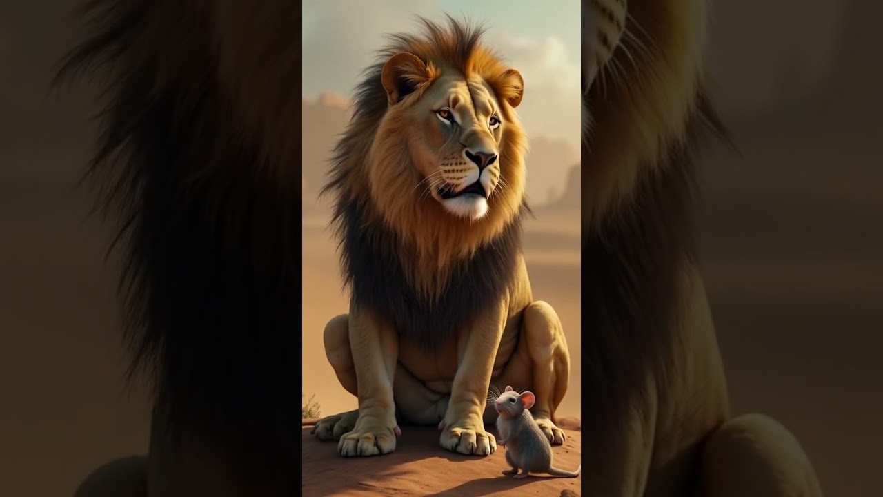 Lion + Mouse #animals