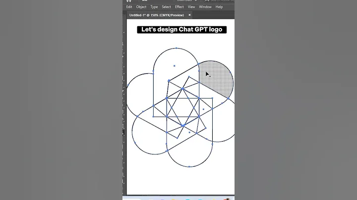 Let's design chat GPT logo #logodesign #graphicdesign #shorts