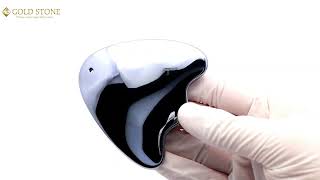 テラヘルツ鉱石 かっさプレート マンボウ型 サイズ大 フェイスマッサージ 健康 ツボ押し カッサ かっさ 美容 テラヘルツ Terahertz テラヘルツ波 鏡面加工 パワーストーン
