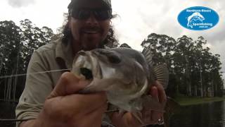 Easter 2016. Fly Fishing at Clarrie Hall Dam in the Rain
