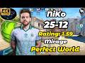 NiKo (25-12) Play Perfect World Arena (Mirage) | Apr 24, 2026 #cs2 #falcons #niko