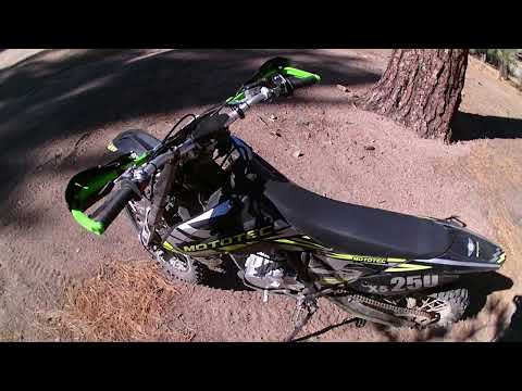up to big pine flats on a Mototec x5 250 - youtube