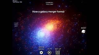 How a galaxy merger forms!