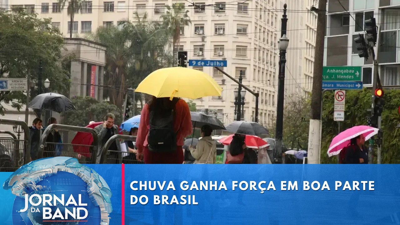 Previsão do tempo: chuva ganha força no Brasil | Jornal da Band