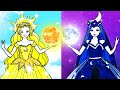 Paper Dolls Dress Up - Day Girl vs Night Girl Dresses Handmade Quiet Book - Barbie Story & Crafts