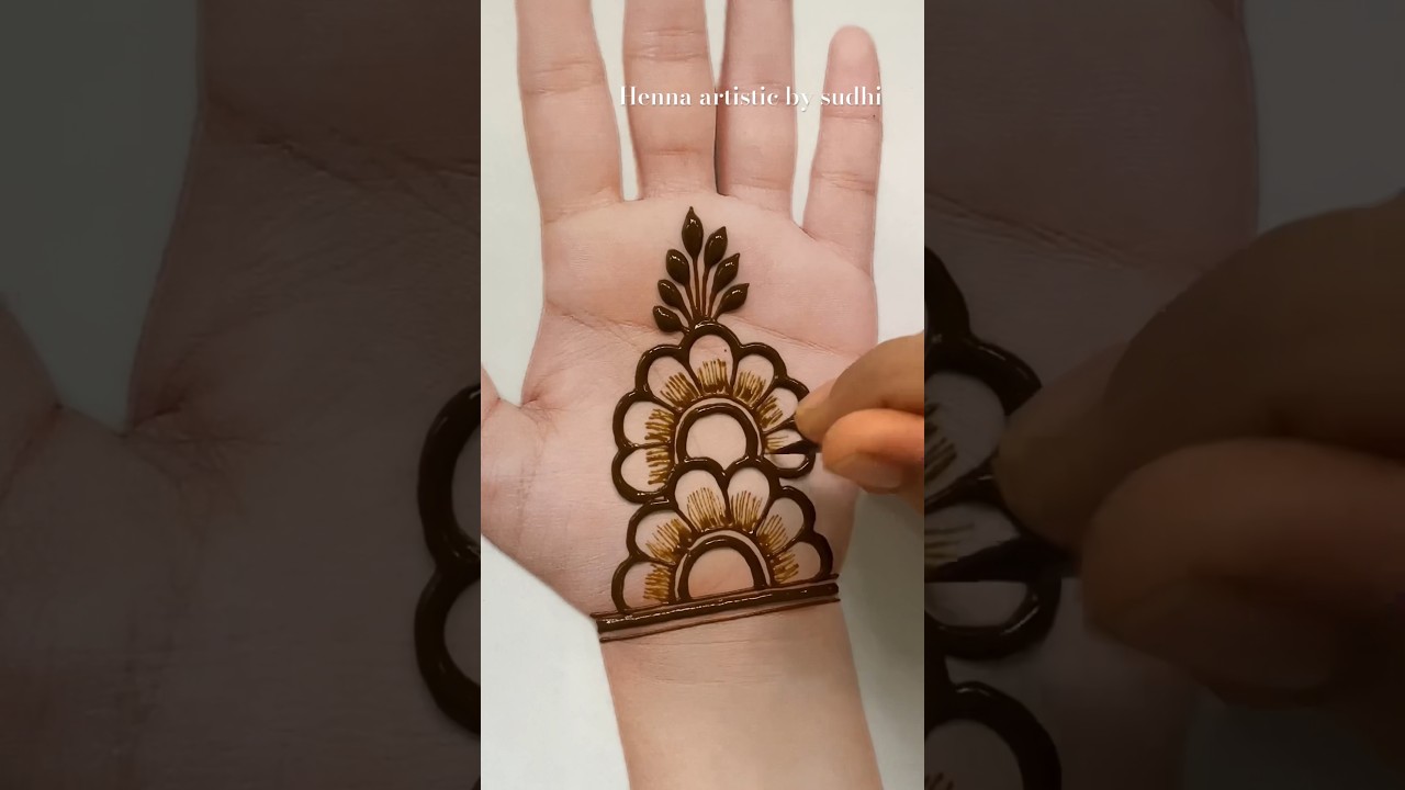 Eid special Simple mehndi design for hand Easy mehndi design  shorts  mehndi