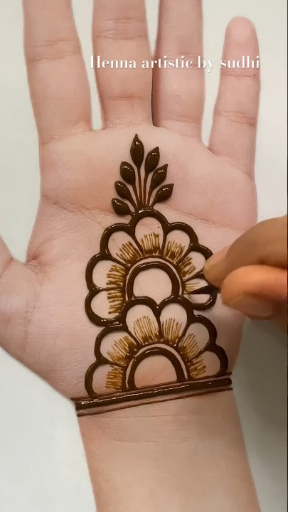 Eid special Simple mehndi design for hand-Easy mehndi design #shorts #mehndi