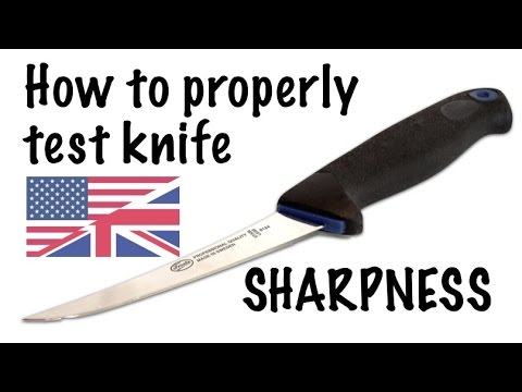 Testing the Factory Sharpness of a Torjiro Petty Knife - Video