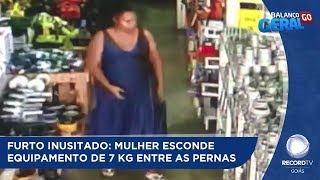 Furto Inusitado Mulher Esconde Equipamento De 7 Kg Entre As Pernas