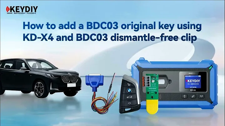How to Copy BMW BDC3 key with Keydiy KD-X4 and BDC3 Clip Adapter- OBDII365