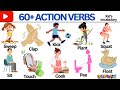 Action verbs examples  fun learning action verbs  english vocabulary