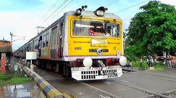 Single Wind Shield Katwa-Howrah Galloping EMU Train Skip Between Railgate Quickly | Eastern Railways
