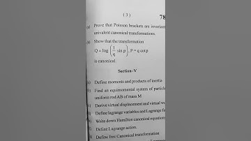 MDU msc maths classical mechanics 2018 and 2021 question paper
