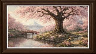 Spring Morning Cherry Blossom Garden | Serene 4 Hour 4K Frame TV Art Wallpaper (Subtle Animation) screenshot 2