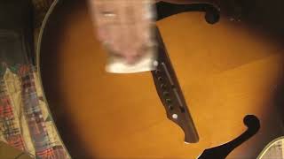 alvarez artist ad65 part 3 of 3 Installing dot inlay in bridge and preparing for strings by Randy Schartiger 694 views 6 months ago 22 minutes