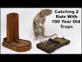 Catching 2 Rats With 100 Year Old Traps & New Pet Rats. Mousetrap Monday