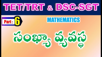 TET/DSC SGT Mathematics సూక్ష్మీకరించుట – సంఖ్యా వ్యవస్థ Part 6