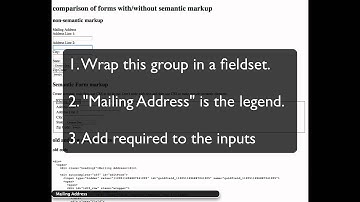 Semantic form structure for accessibility