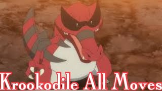 Krookodile All Attacks & Moves (Pokemon)