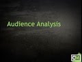 Audience analysis