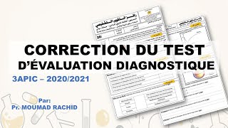 3APIC: Correction de l'évaluation diagnostique 2021-2022