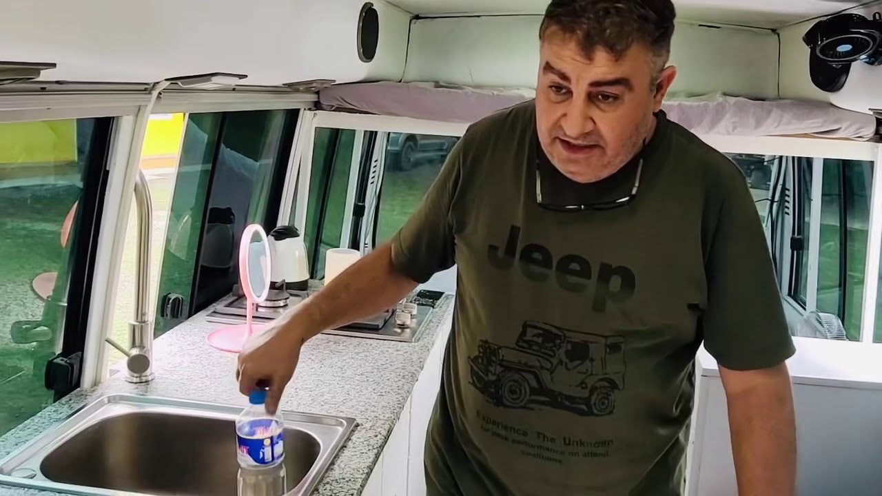 Hand worked converted motor home RV by Firas Mazloum ceo of smart group.  Covid home-project