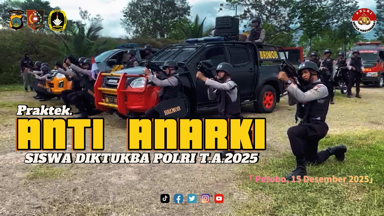 Pembentukan Mental dan Taktis | Latihan Anti Anarki Diktukba Polri SPN Polda Sulteng