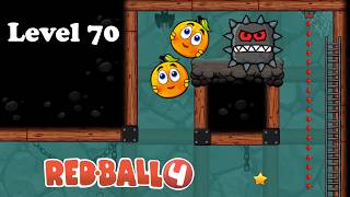 Red Ball 4 Two Orange Ball Level 70 screenshot 5