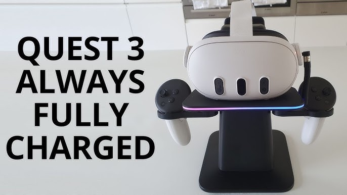 Elevate Your Meta Quest 3 Setup: Kiwi Design RGB Charging Stand Review 